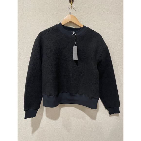 Everlane The ReNew Fleece Oversized Crewneck Oversized Teddy Sweatshirt Size XS - Picture 7 of 9